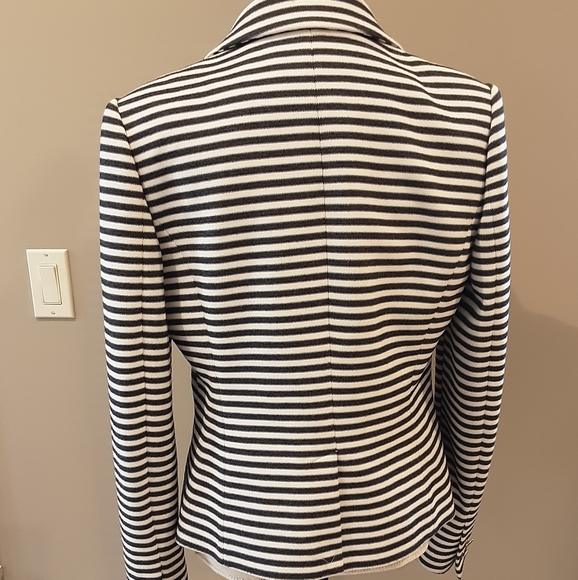 LAURA STRIPED NAUTICAL BLAZER SZ 12 - Picture 8 of 9